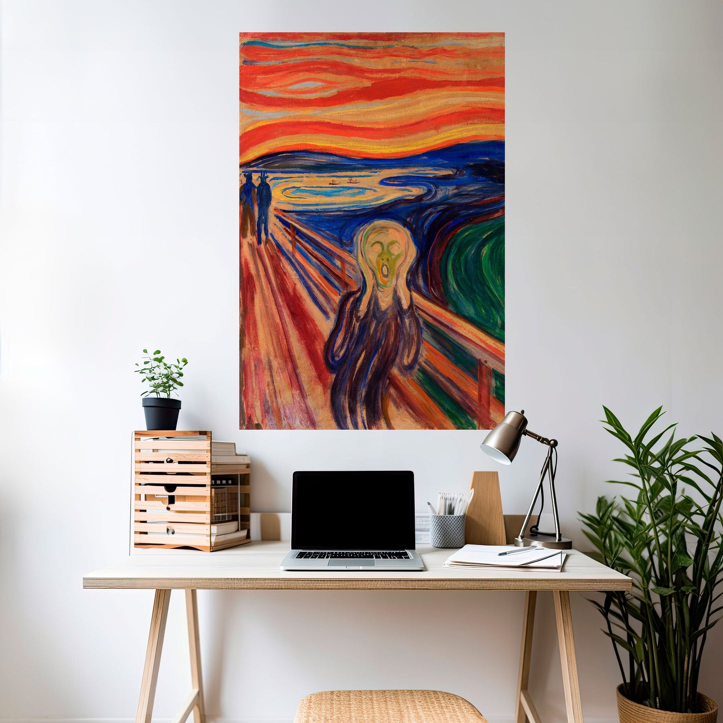 Poster verticale staccabile e attaccabile THE SCREAM