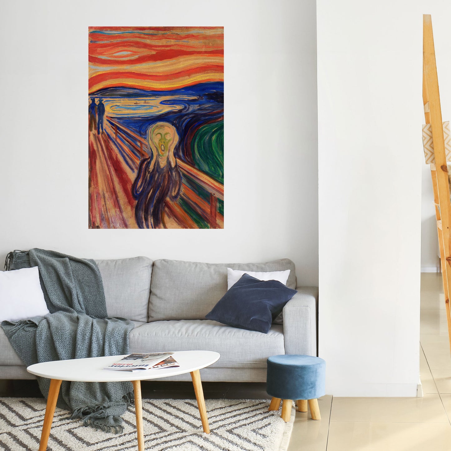 Poster verticale staccabile e attaccabile THE SCREAM