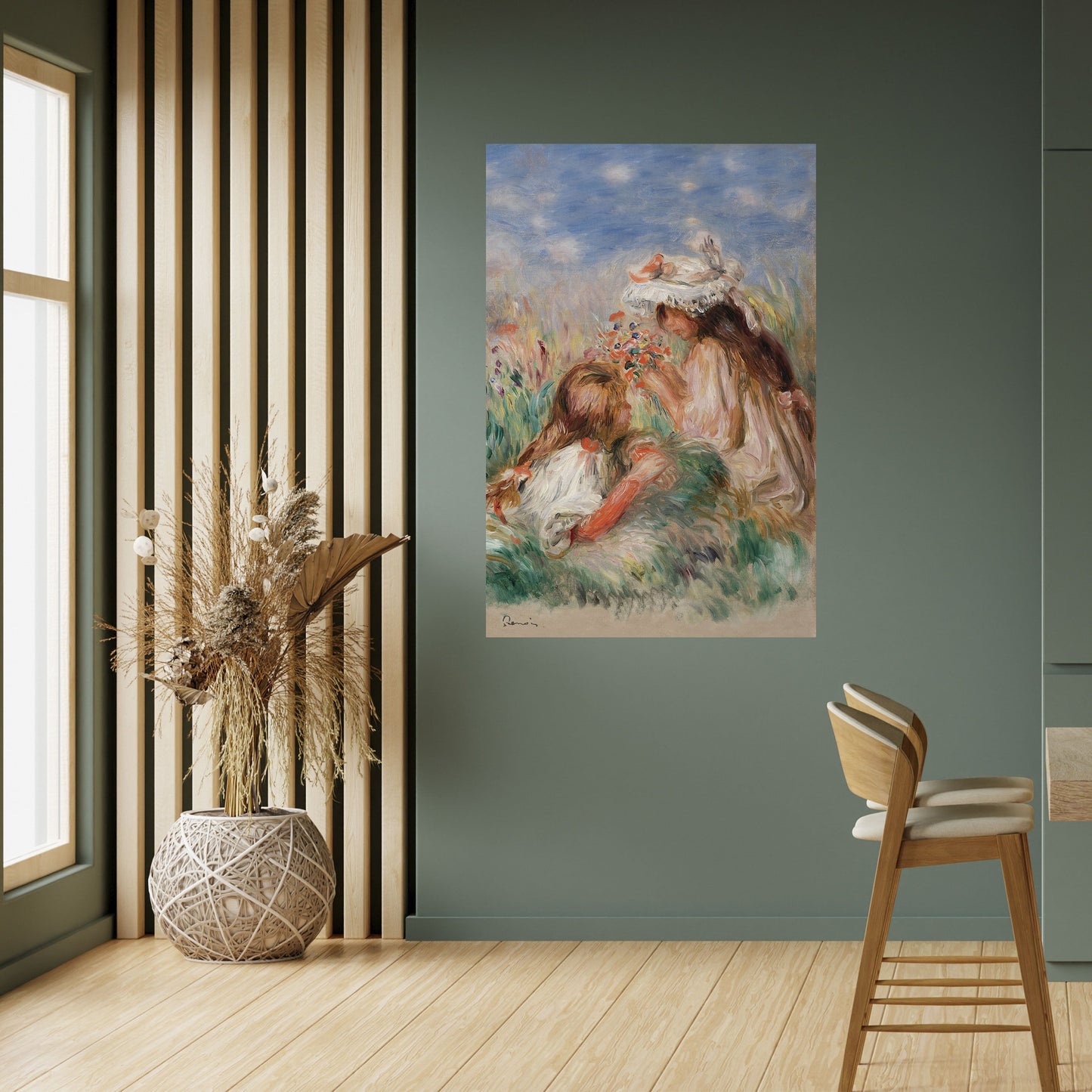RAGAZZE NELL'ERBA Poster verticale staccabile e attaccabile