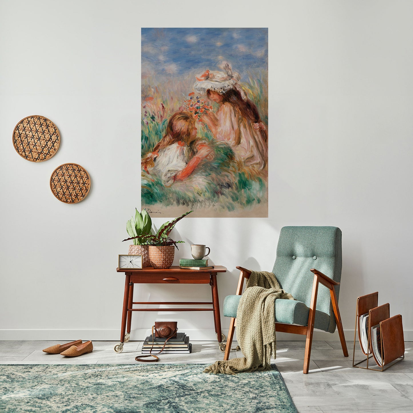 RAGAZZE NELL'ERBA Poster verticale staccabile e attaccabile