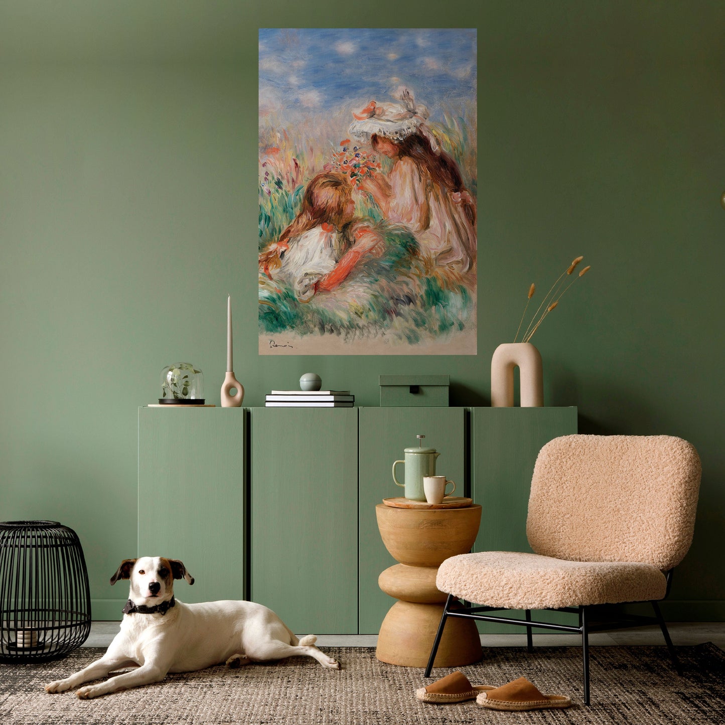 RAGAZZE NELL'ERBA Poster verticale staccabile e attaccabile