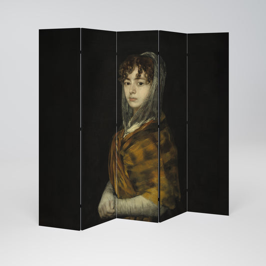 WHISPERS OF HISTORY Decorative 5-Panel Room Divider