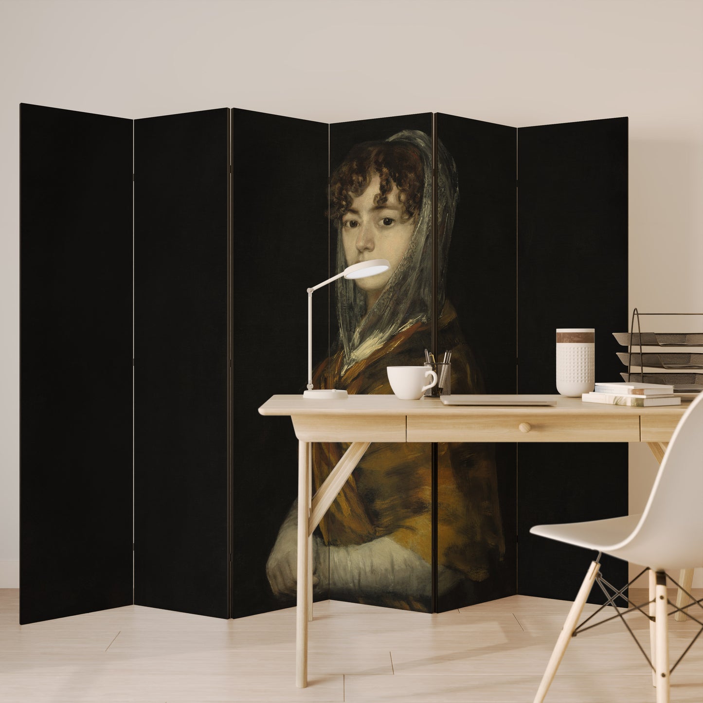 WHISPERS OF HISTORY Divisorio decorativo per ambienti a 6 pannelli