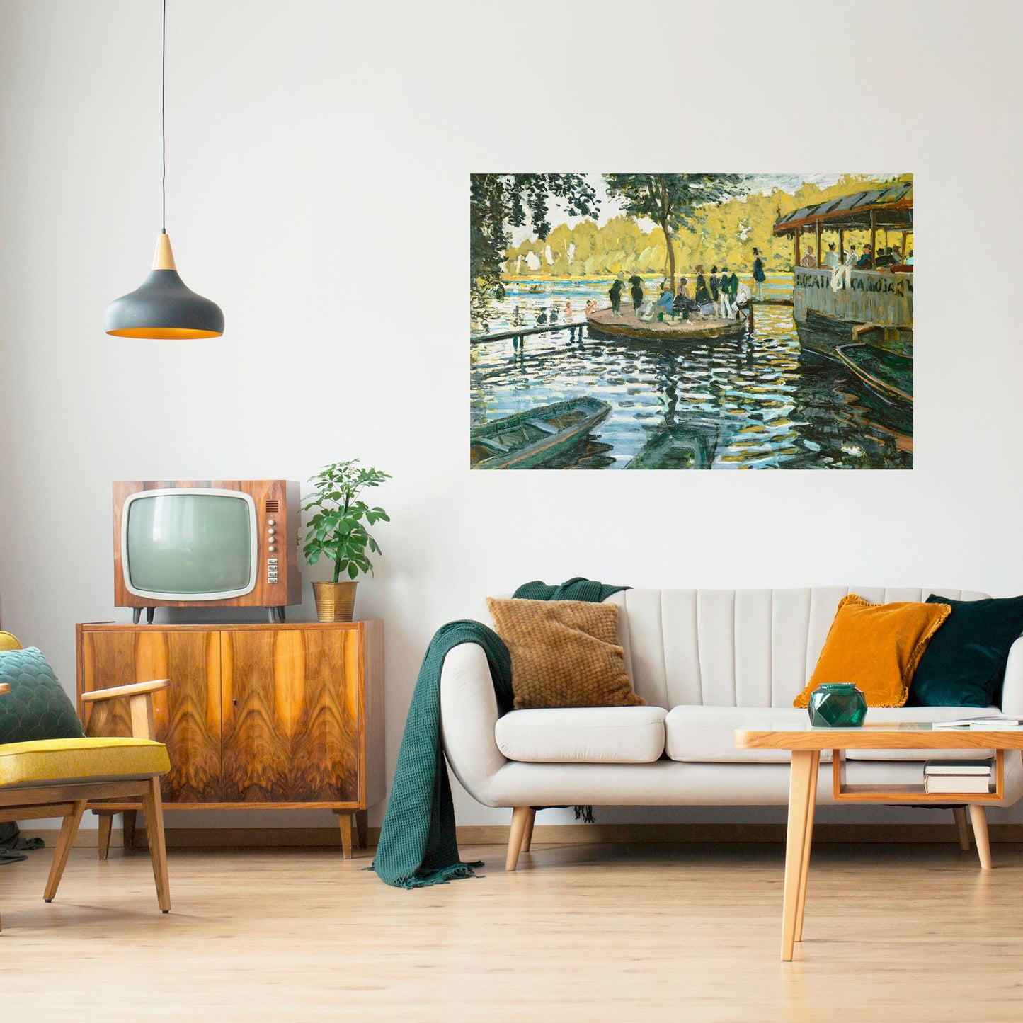UN'OASI DI GIOIA Poster orizzontale staccabile e attaccabile