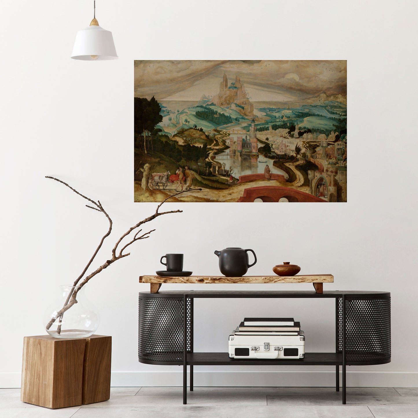 Poster orizzontale staccabile e attaccabile "Sogni di paesaggi incantati"