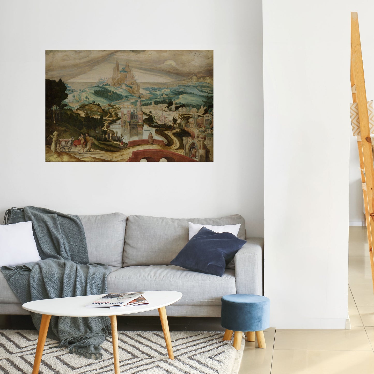 Poster orizzontale staccabile e attaccabile "Sogni di paesaggi incantati"