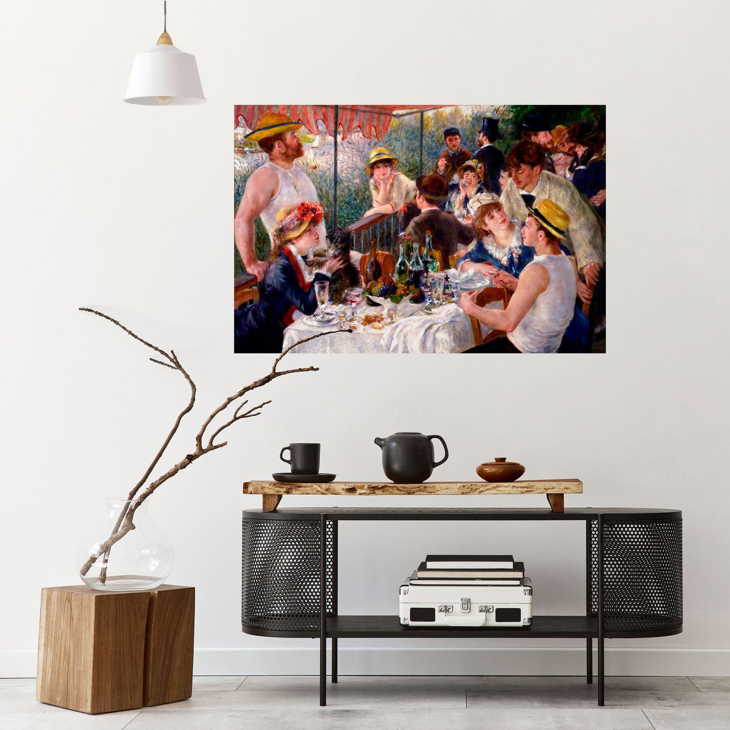 Poster orizzontale staccabile e attaccabile "PRANZO DELLA FESTA IN BARCA"