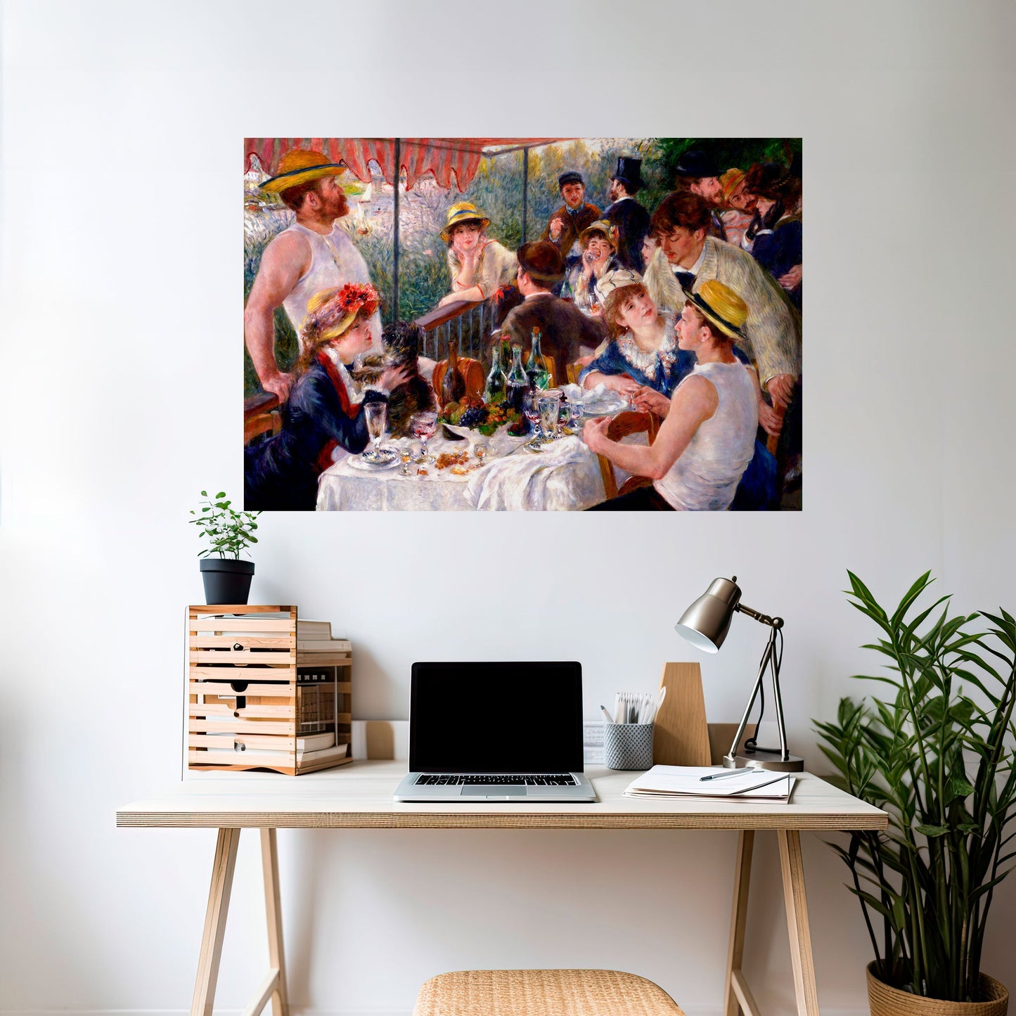 Poster orizzontale staccabile e attaccabile "PRANZO DELLA FESTA IN BARCA"