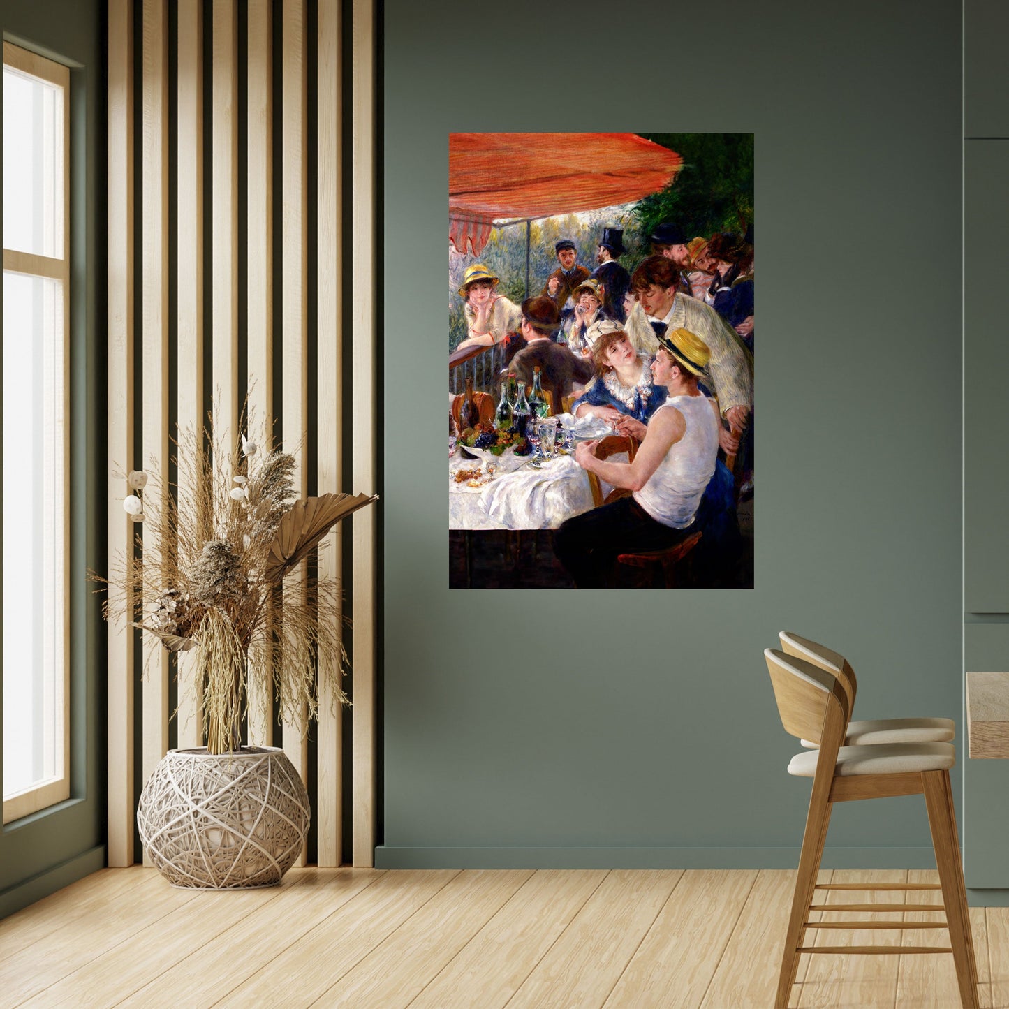 Poster verticale staccabile e attaccabile "PRANZO DELLA FESTA IN BARCA"