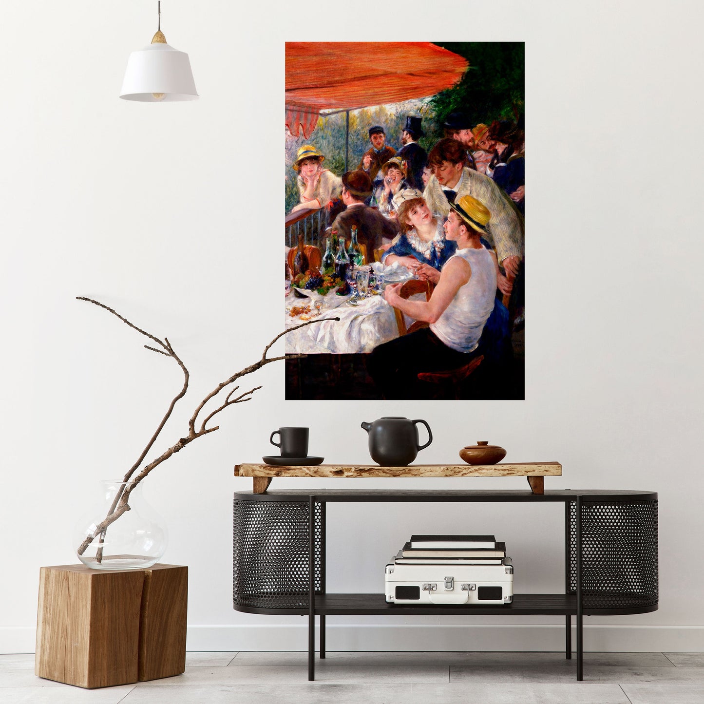 Poster verticale staccabile e attaccabile "PRANZO DELLA FESTA IN BARCA"
