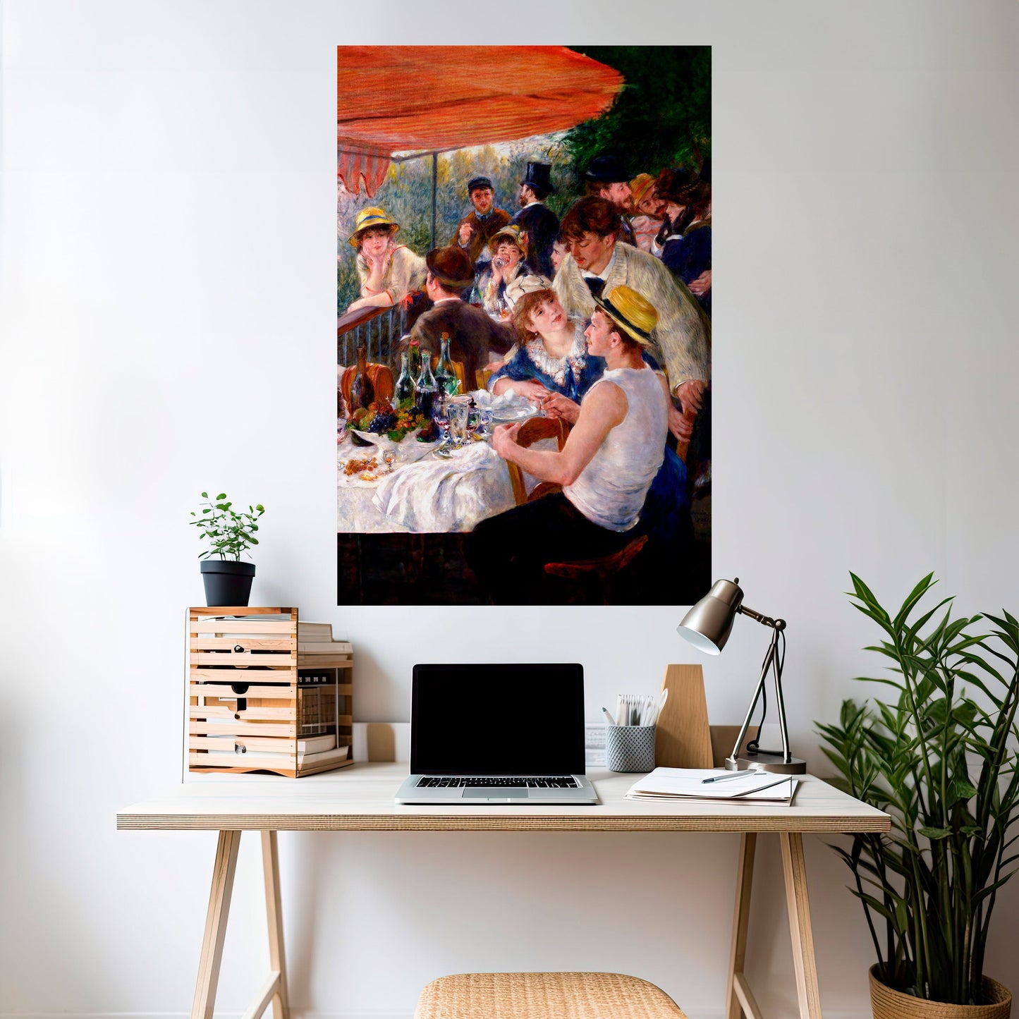 Poster verticale staccabile e attaccabile "PRANZO DELLA FESTA IN BARCA"