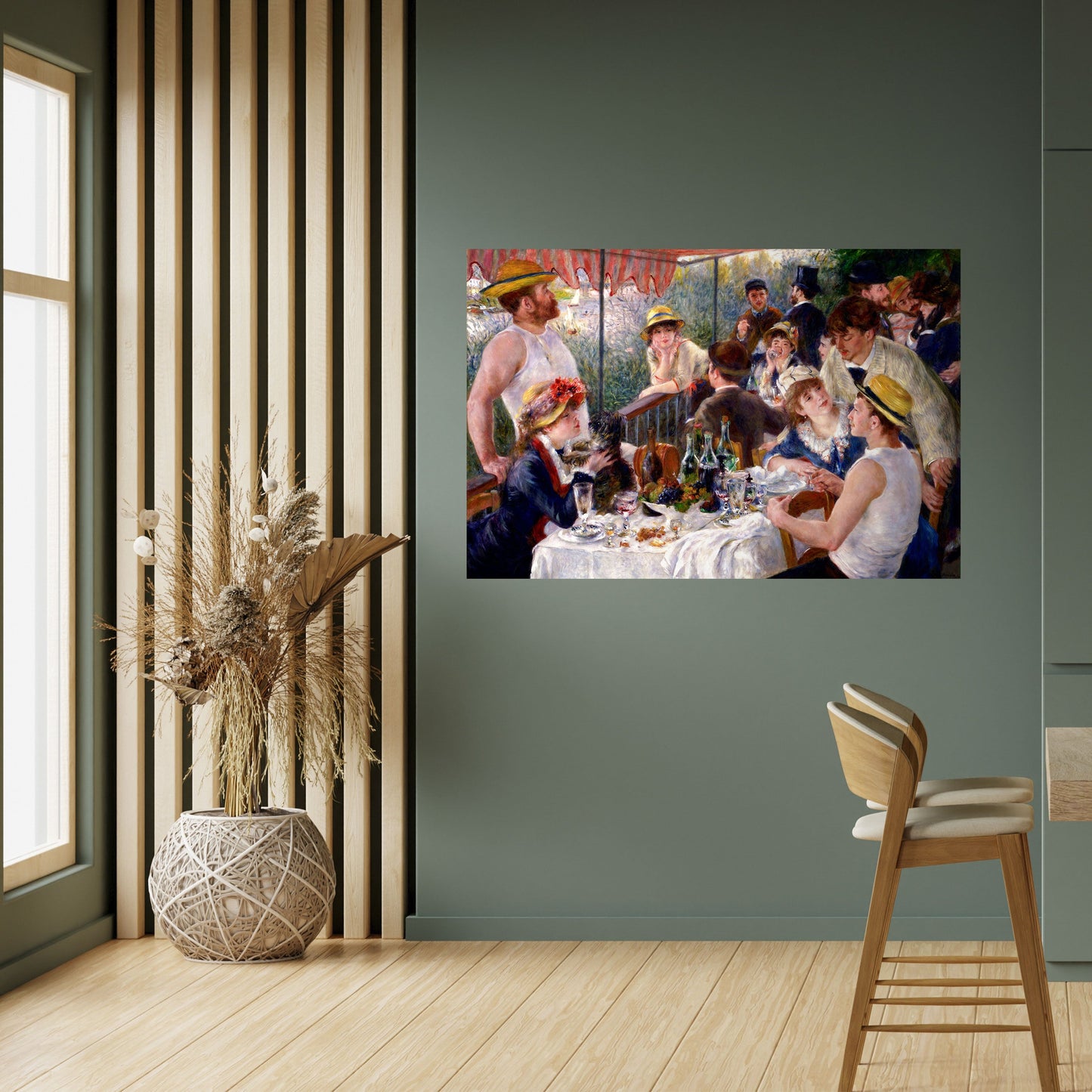 Poster orizzontale staccabile e attaccabile "PRANZO DELLA FESTA IN BARCA"