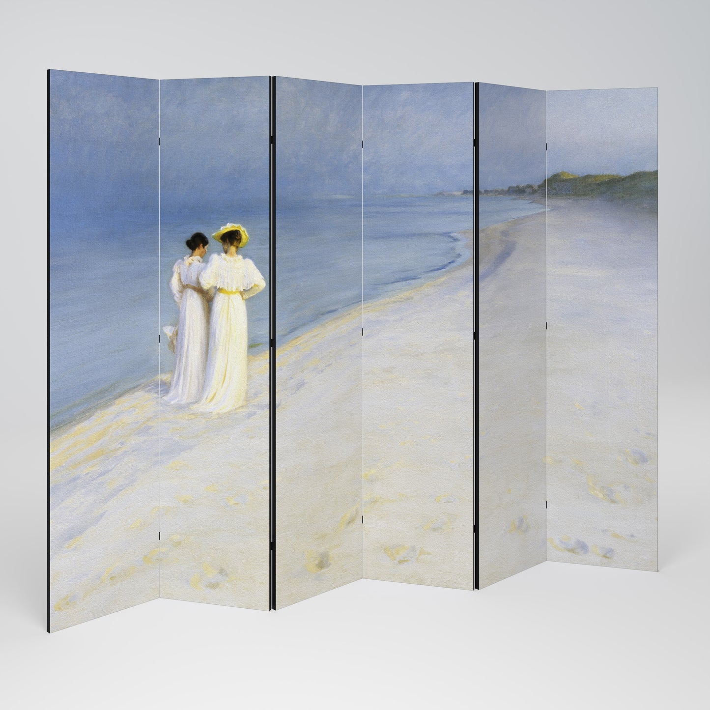 SERA D'ESTATE SULLA SPIAGGIA DI SKAGEN Divisorio decorativo a 6 pannelli