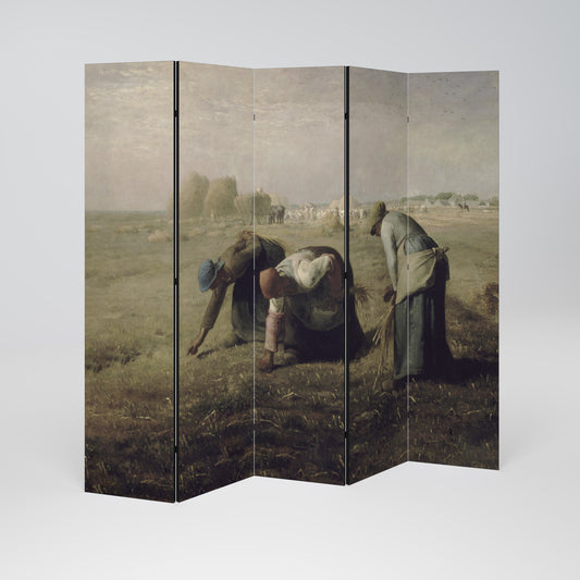 THE GLEANERS Divisorio decorativo per ambienti a 5 pannelli