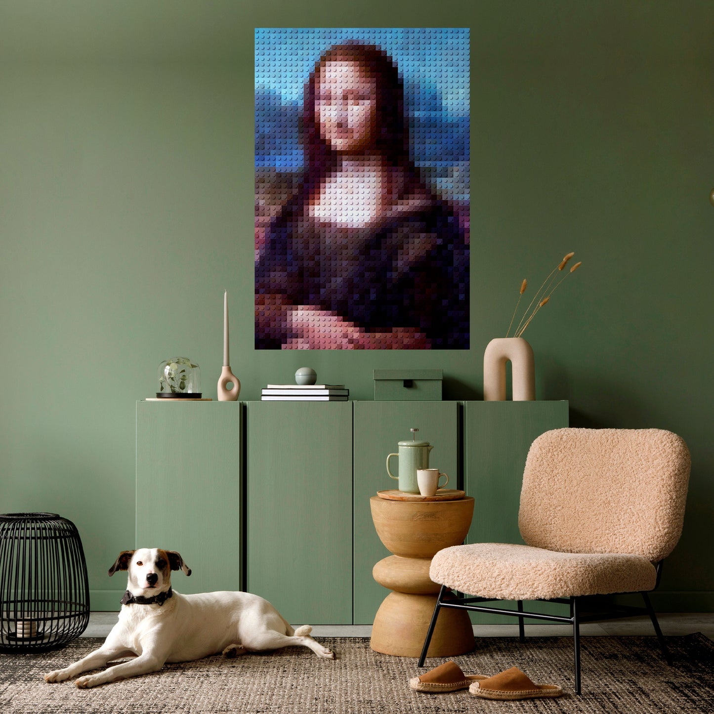 Poster verticale staccabile e attaccabile CONSTRUCTION ART