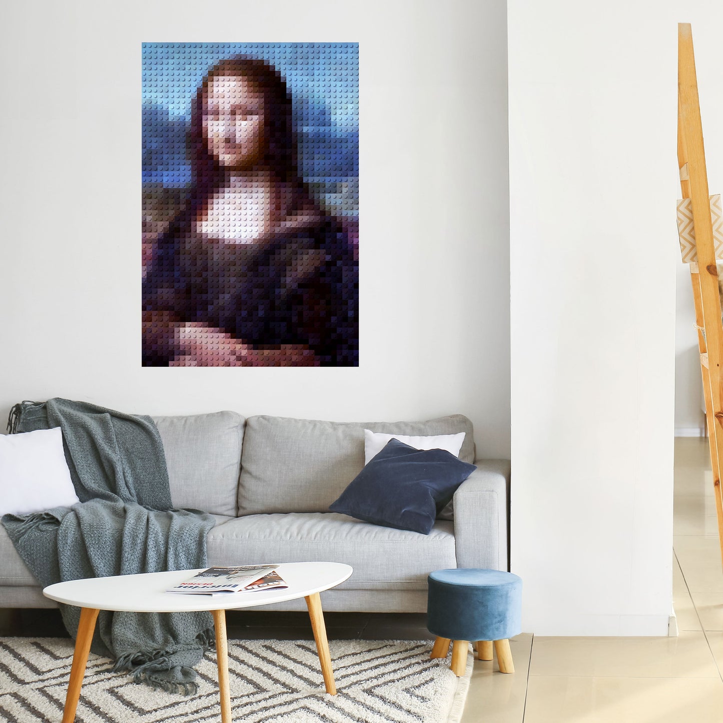 Poster verticale staccabile e attaccabile CONSTRUCTION ART