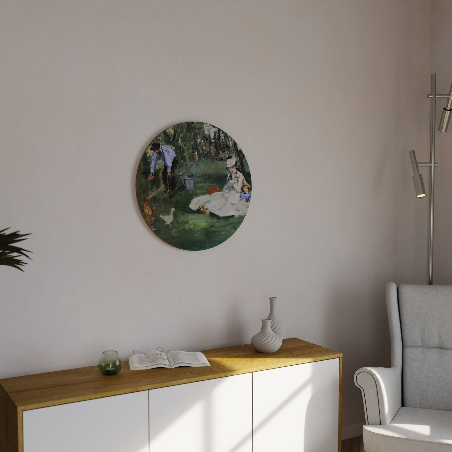 GARDEN OF CHARMS Round Wall Art