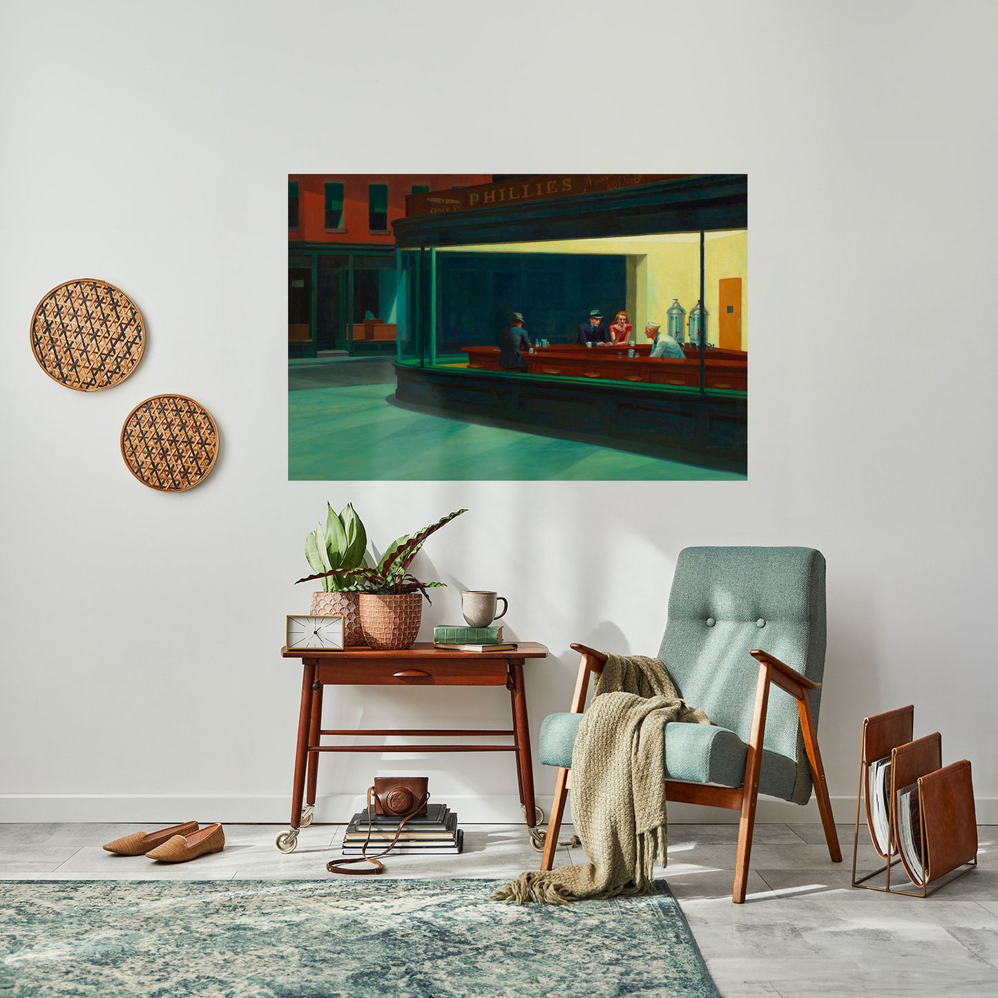 Poster orizzontale stacca e attacca "SERENE EVENING CHAT"
