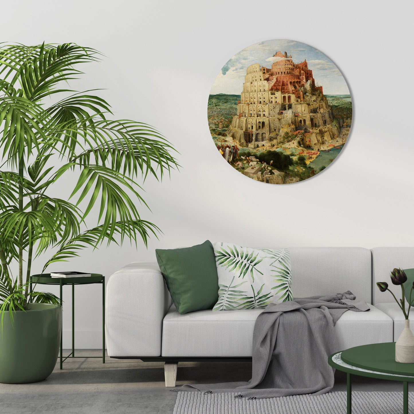 ECHOES OF AMBITION Round Wall Art
