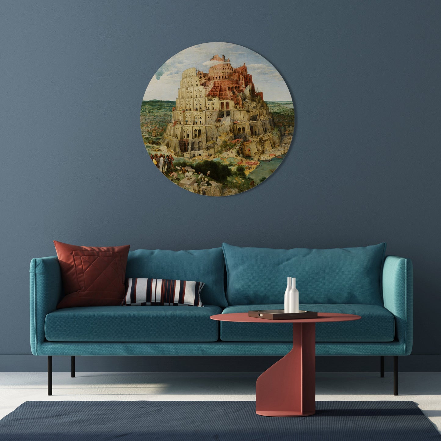 ECHOES OF AMBITION Round Wall Art