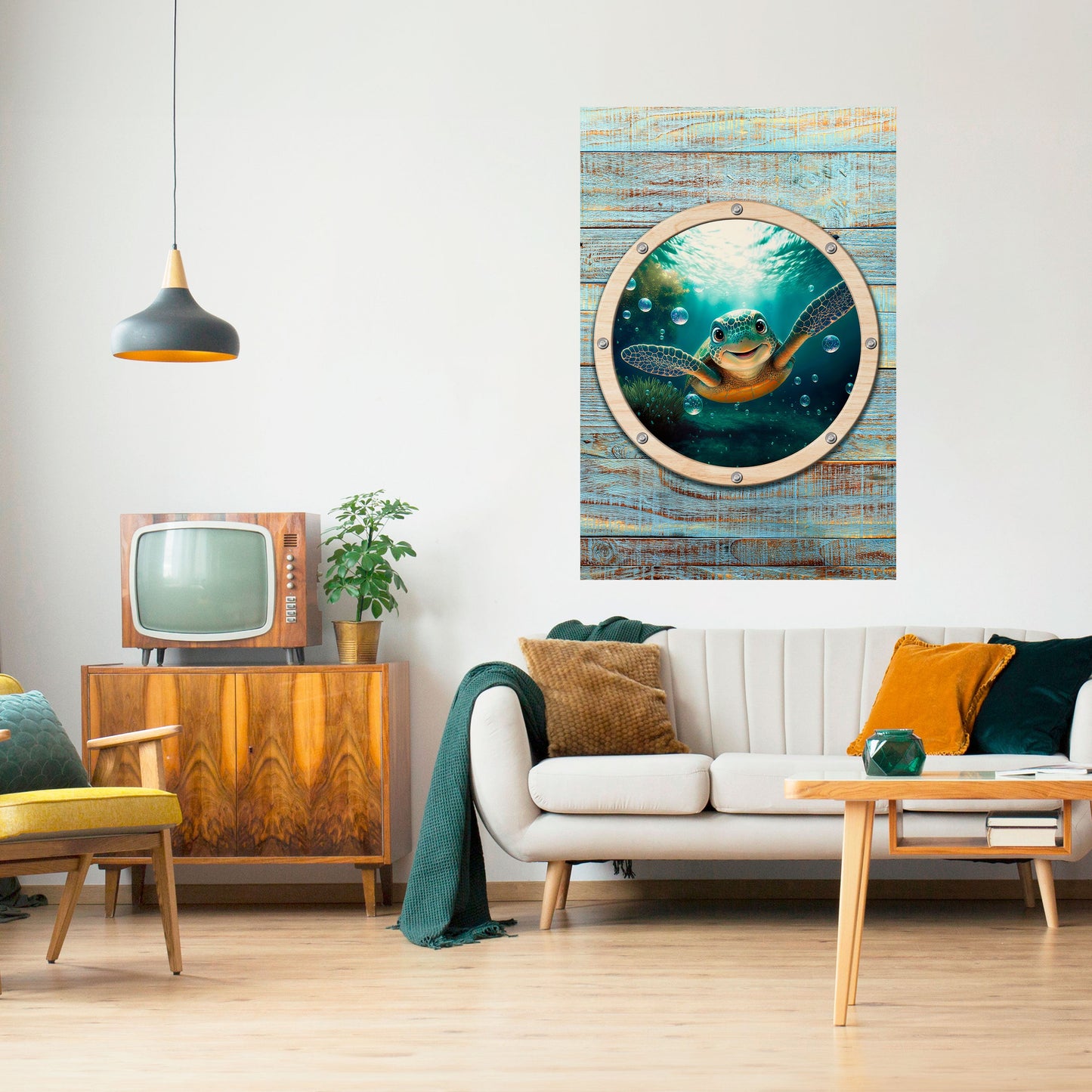 Poster verticale staccabile e attaccabile SEASIDE JOY
