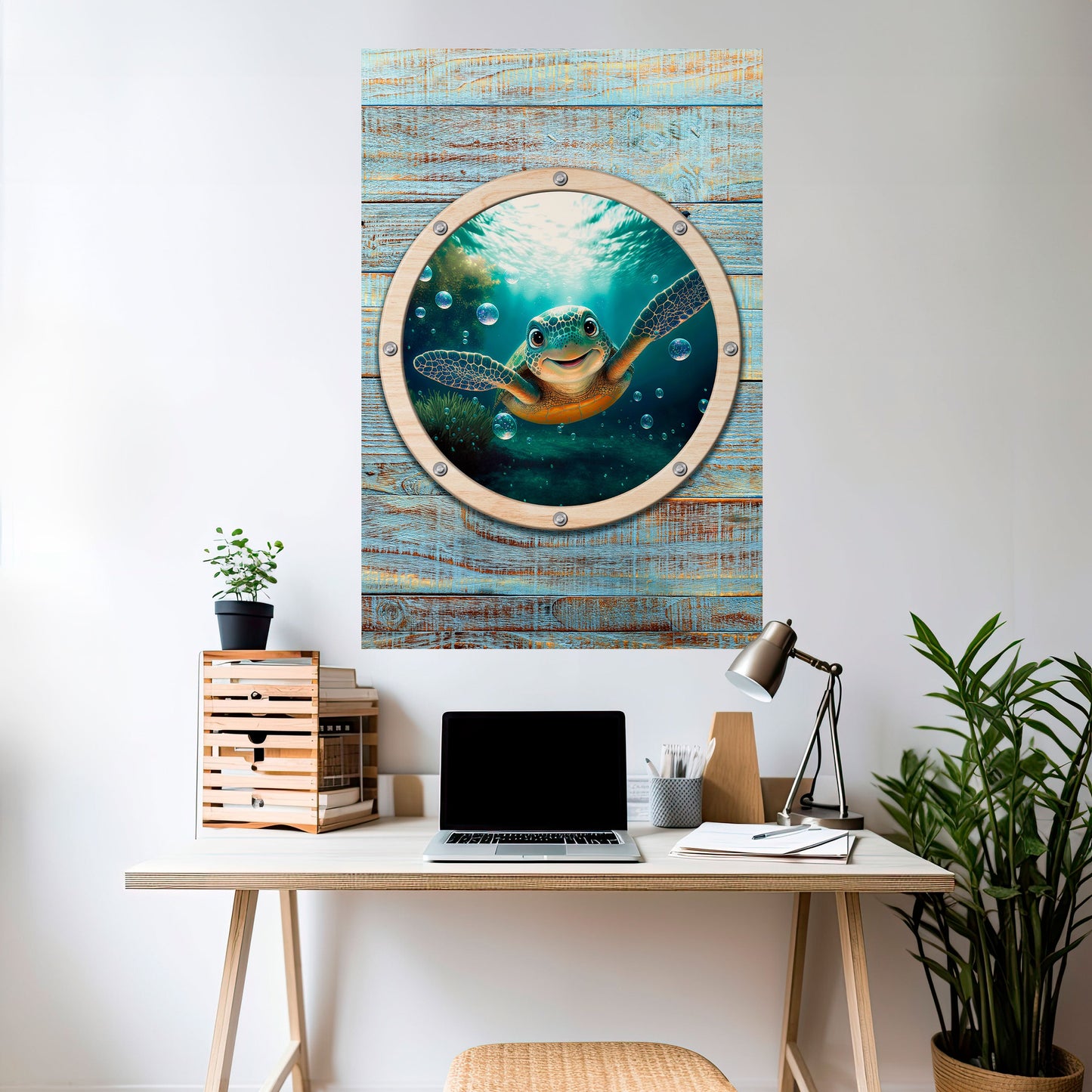 Poster verticale staccabile e attaccabile SEASIDE JOY