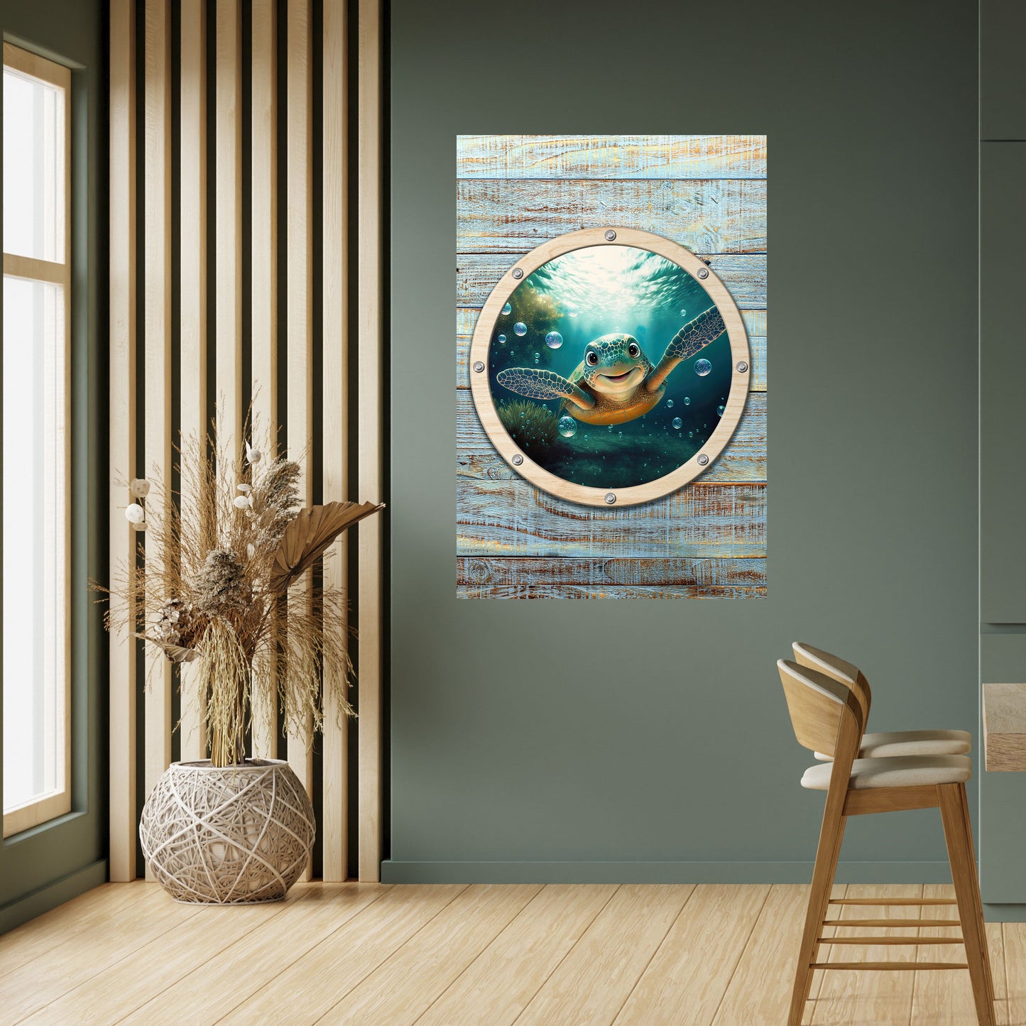 Poster verticale staccabile e attaccabile SEASIDE JOY