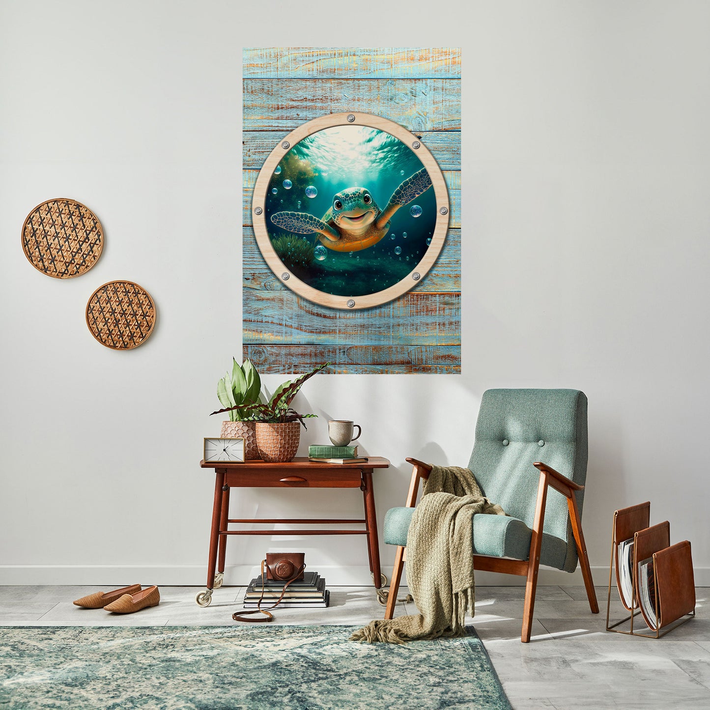 Poster verticale staccabile e attaccabile SEASIDE JOY