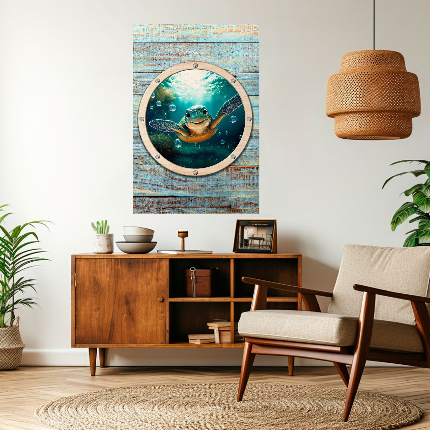 Poster verticale staccabile e attaccabile SEASIDE JOY