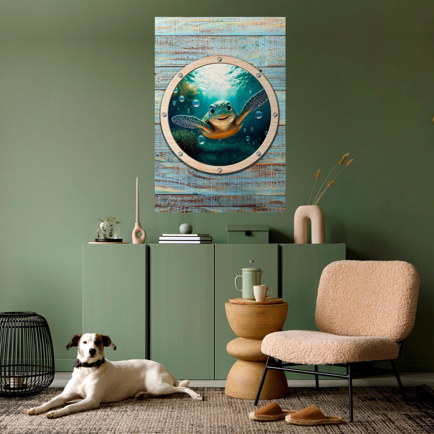 Poster verticale staccabile e attaccabile SEASIDE JOY