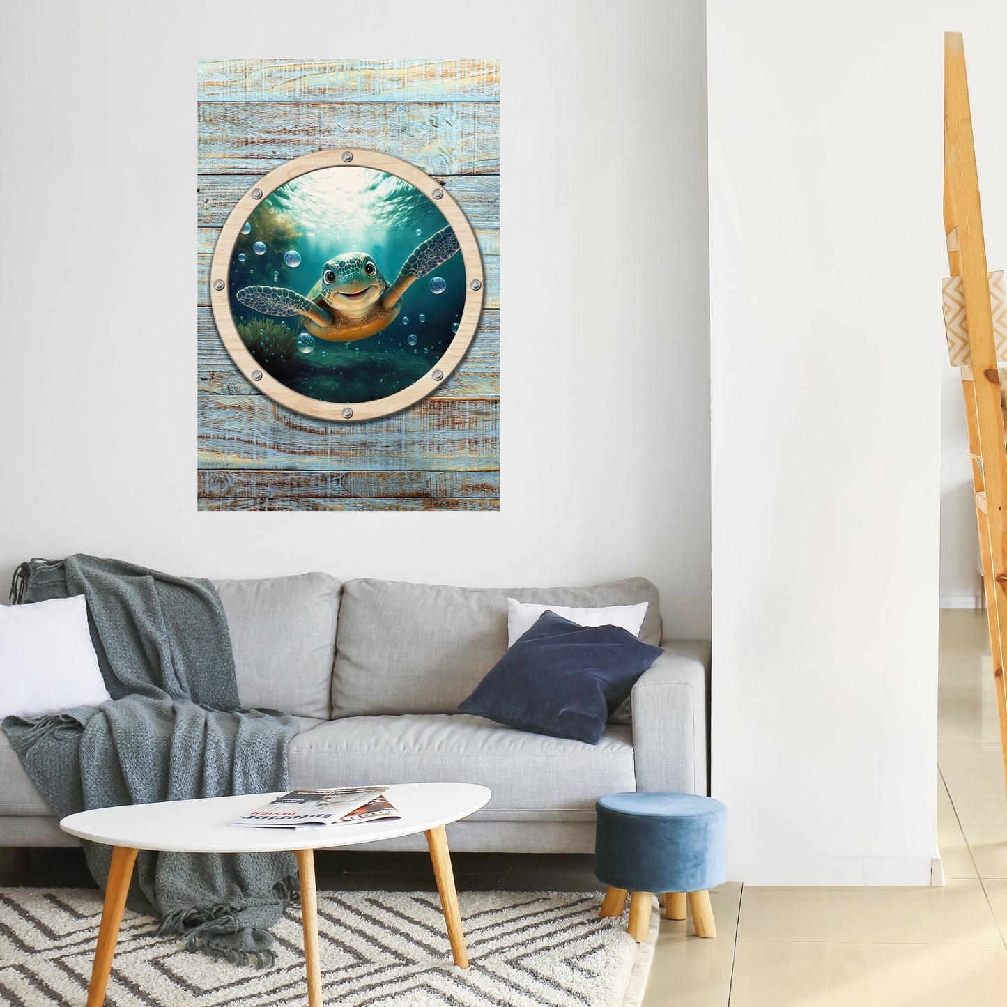 Poster verticale staccabile e attaccabile SEASIDE JOY