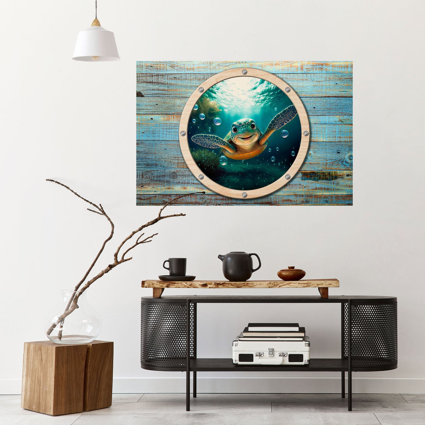 Poster orizzontale staccabile e attaccabile SEASIDE JOY
