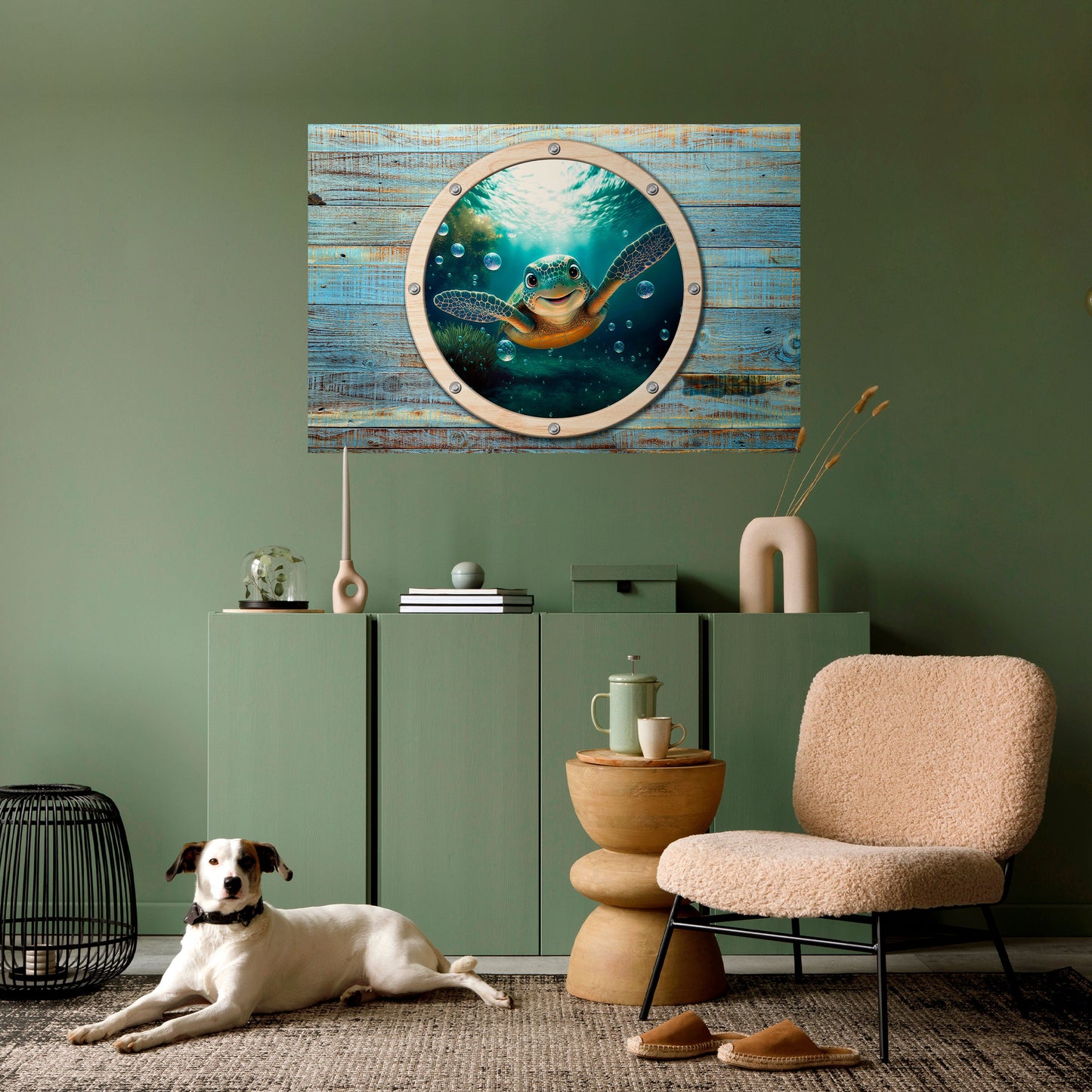 Poster orizzontale staccabile e attaccabile SEASIDE JOY
