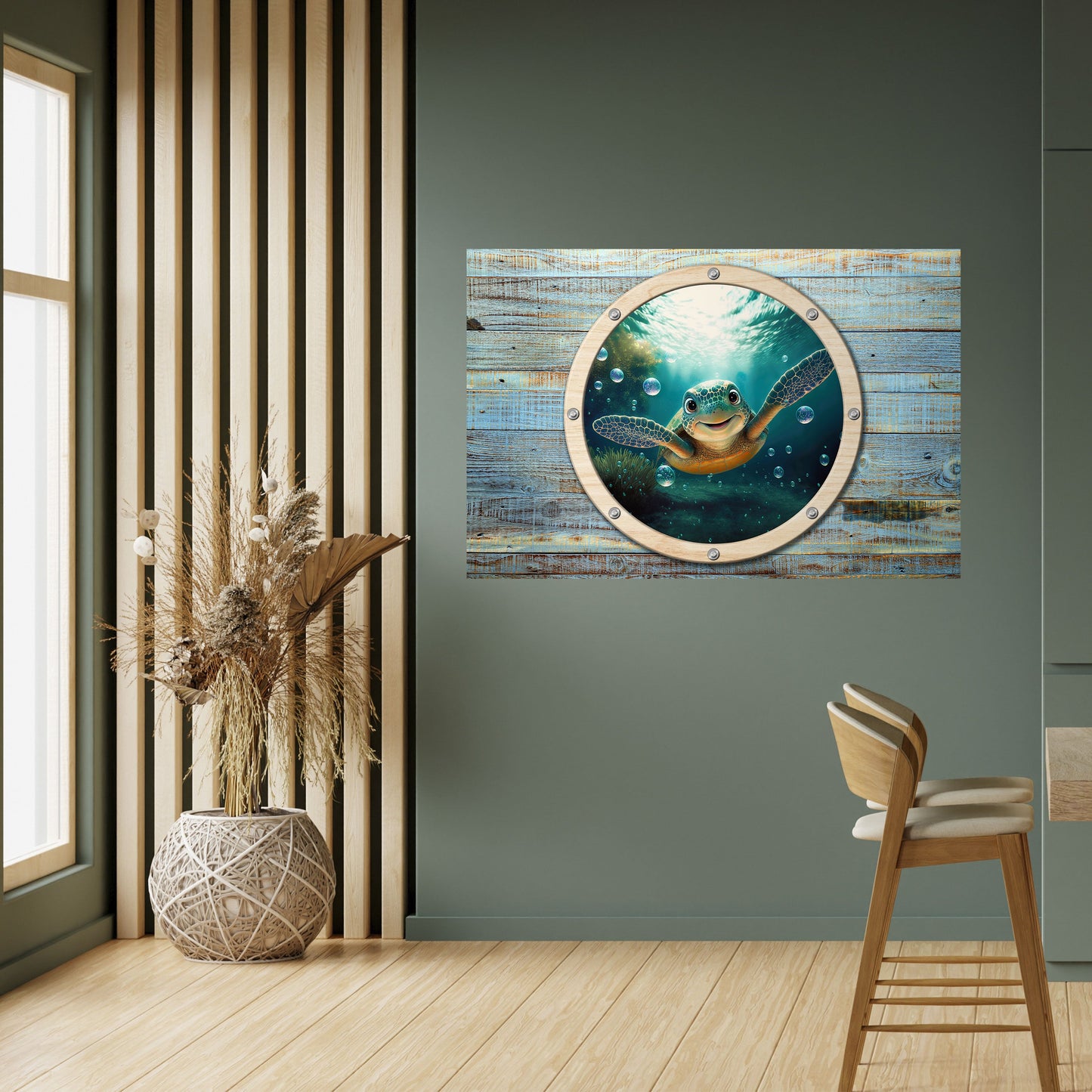 Poster orizzontale staccabile e attaccabile SEASIDE JOY