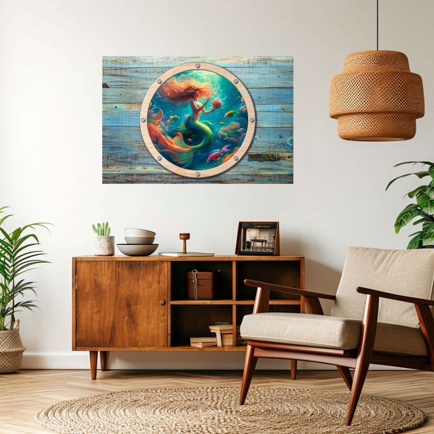 Poster orizzontale staccabile e attaccabile MERMAID DREAMS