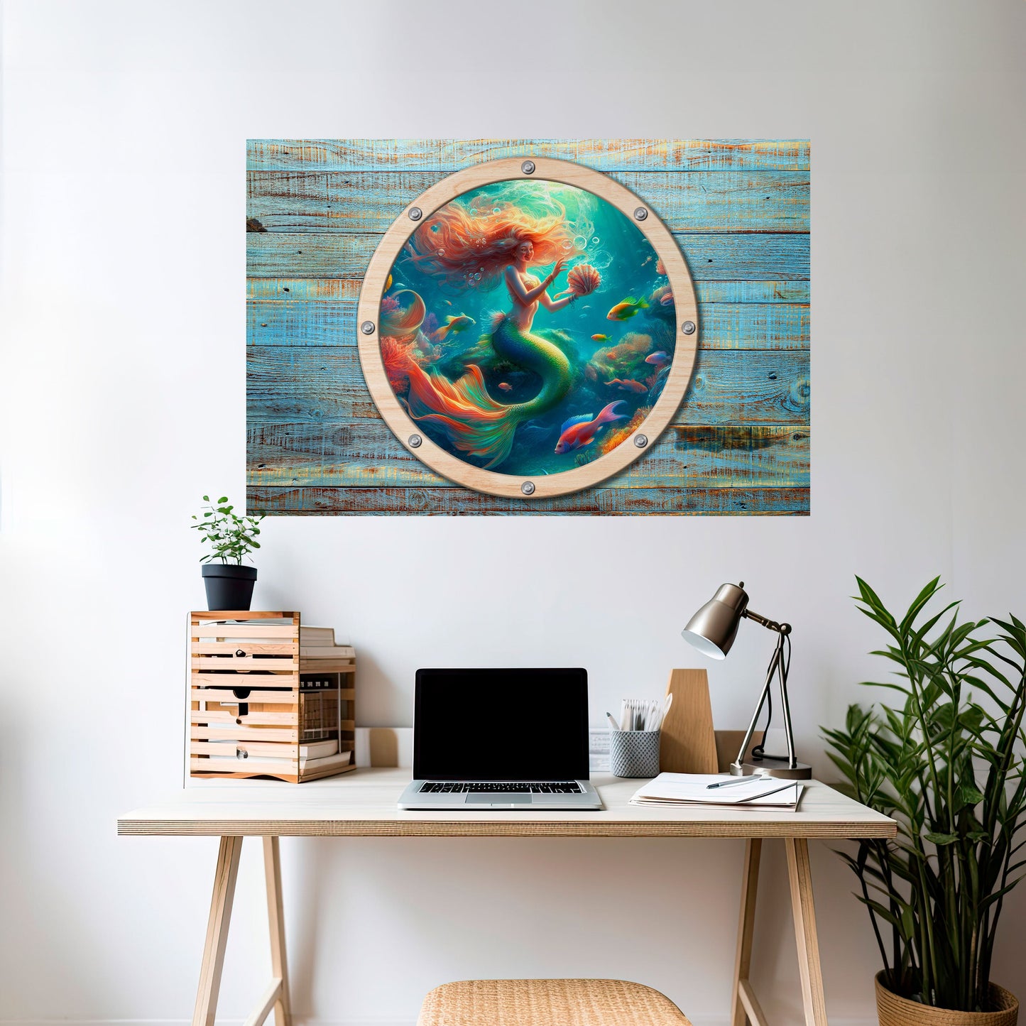 Poster orizzontale staccabile e attaccabile MERMAID DREAMS