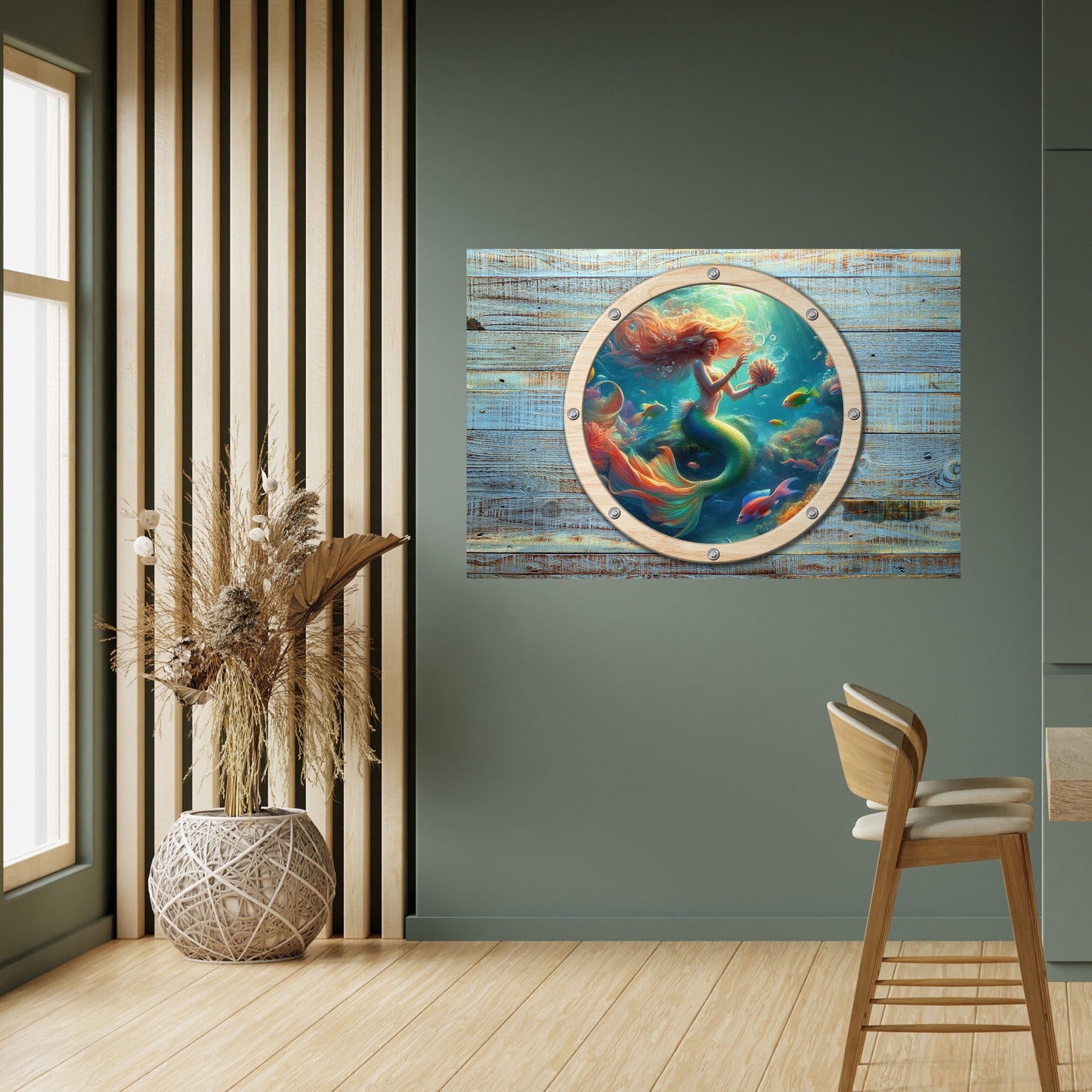 Poster orizzontale staccabile e attaccabile MERMAID DREAMS