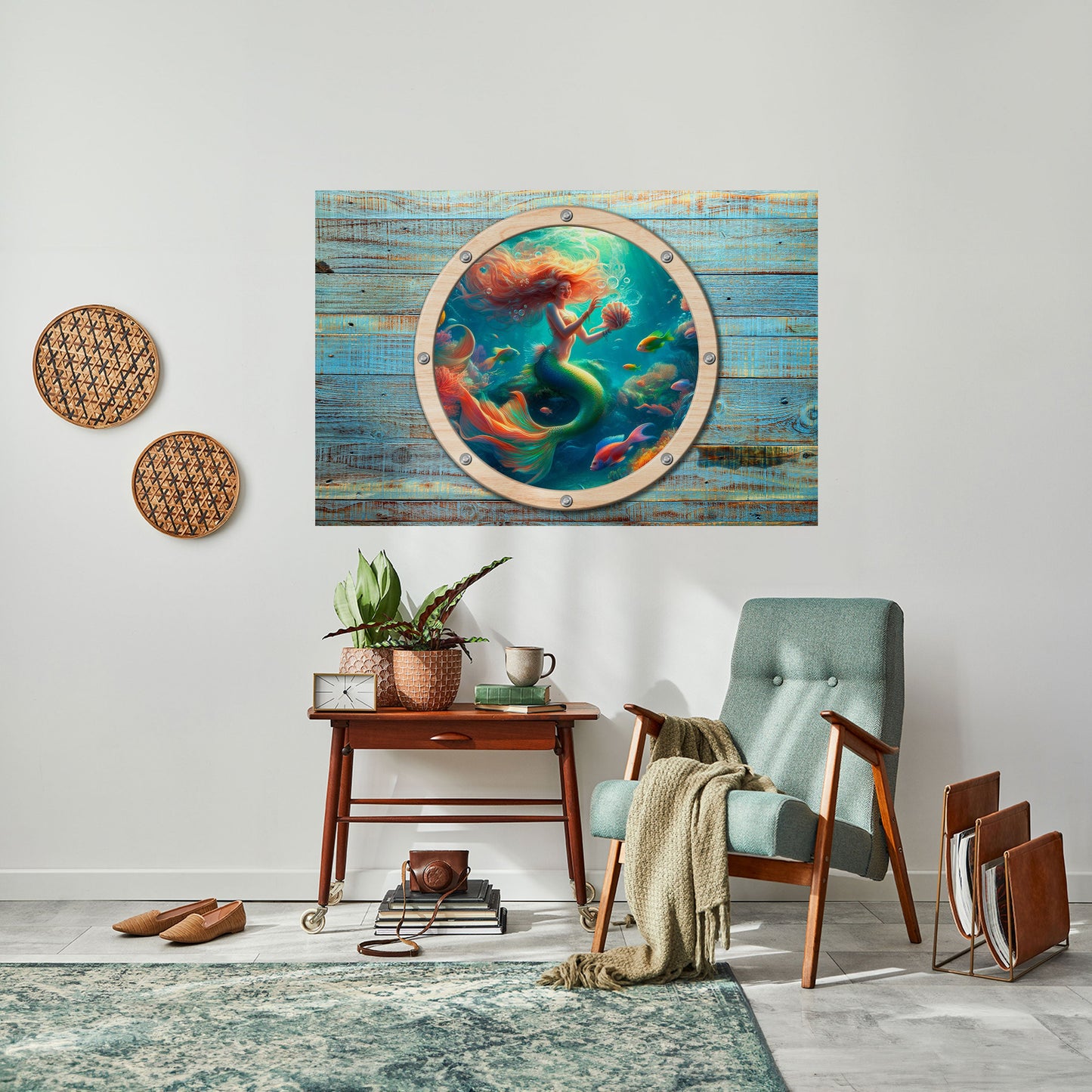 Poster orizzontale staccabile e attaccabile MERMAID DREAMS
