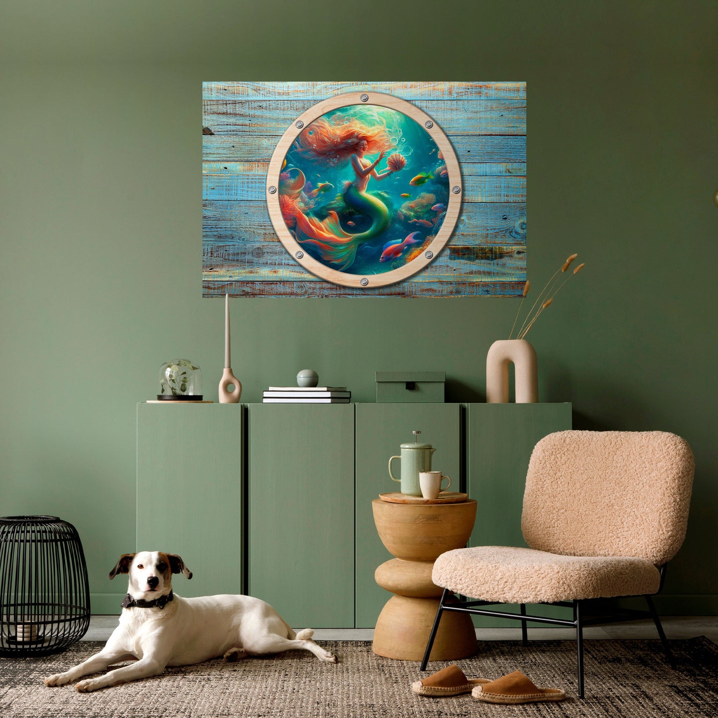 Poster orizzontale staccabile e attaccabile MERMAID DREAMS