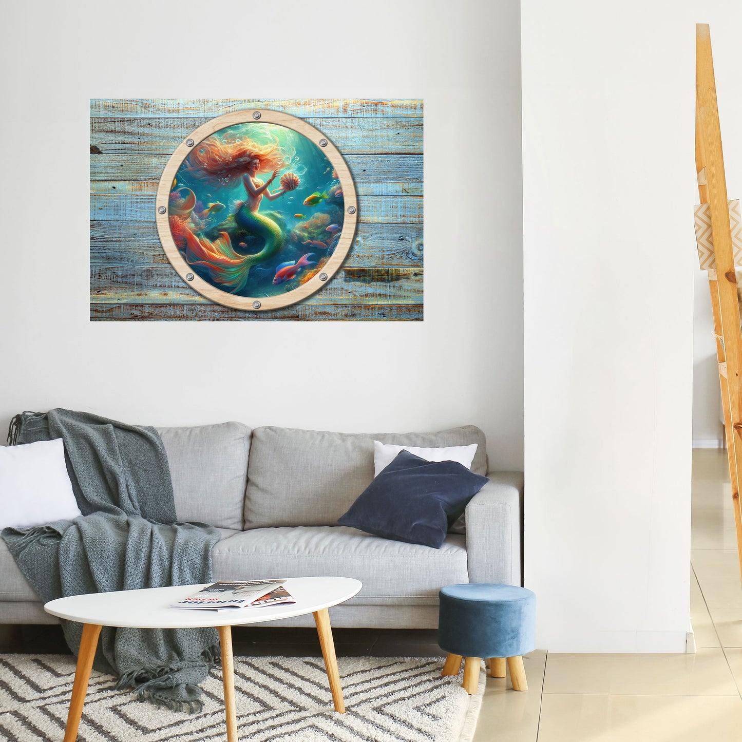 Poster orizzontale staccabile e attaccabile MERMAID DREAMS