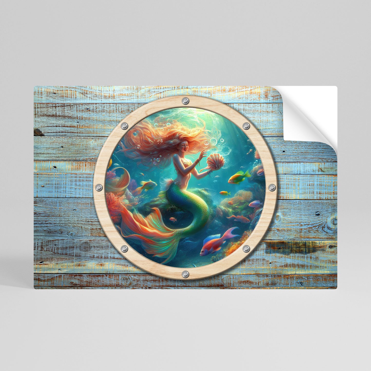 Poster orizzontale staccabile e attaccabile MERMAID DREAMS