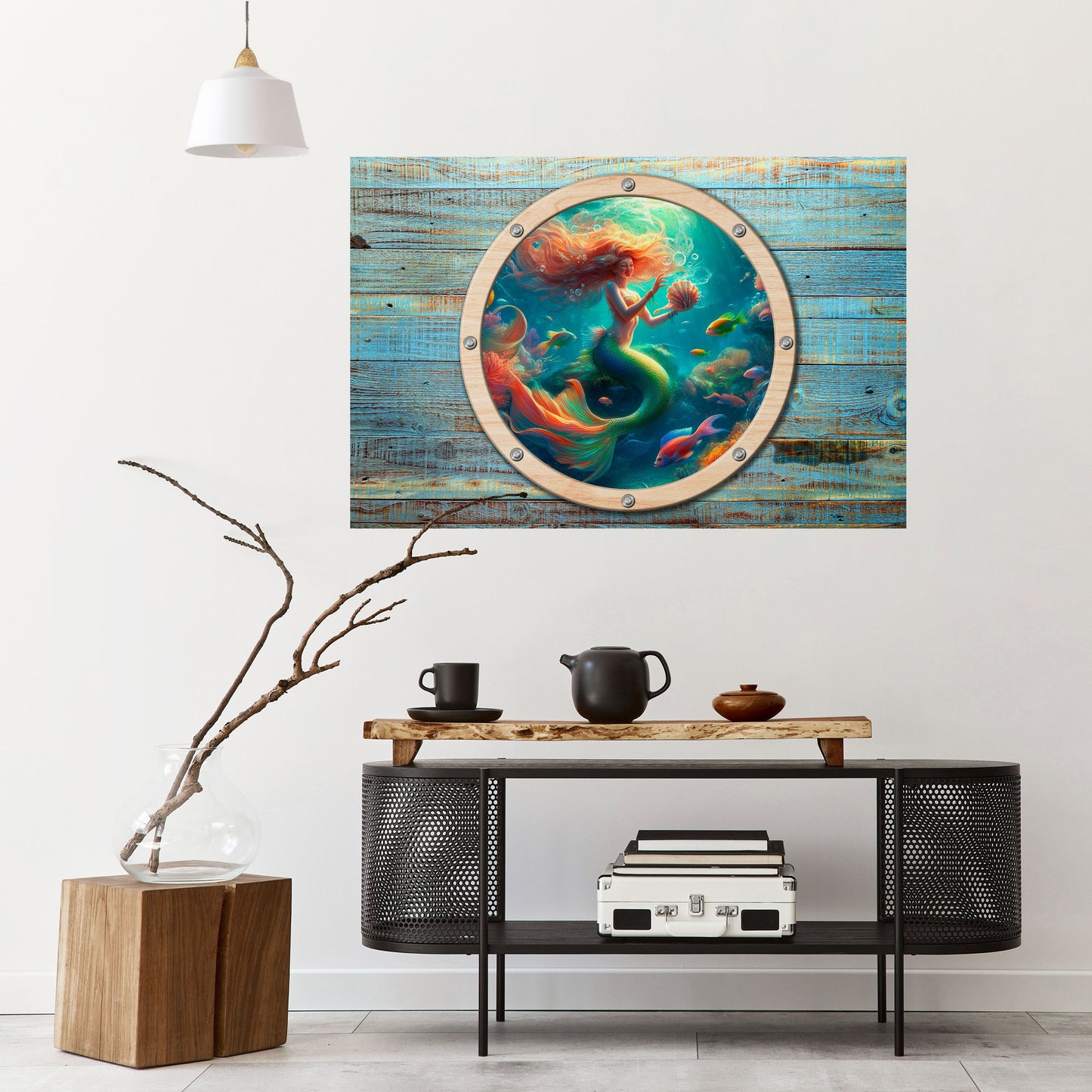 Poster orizzontale staccabile e attaccabile MERMAID DREAMS