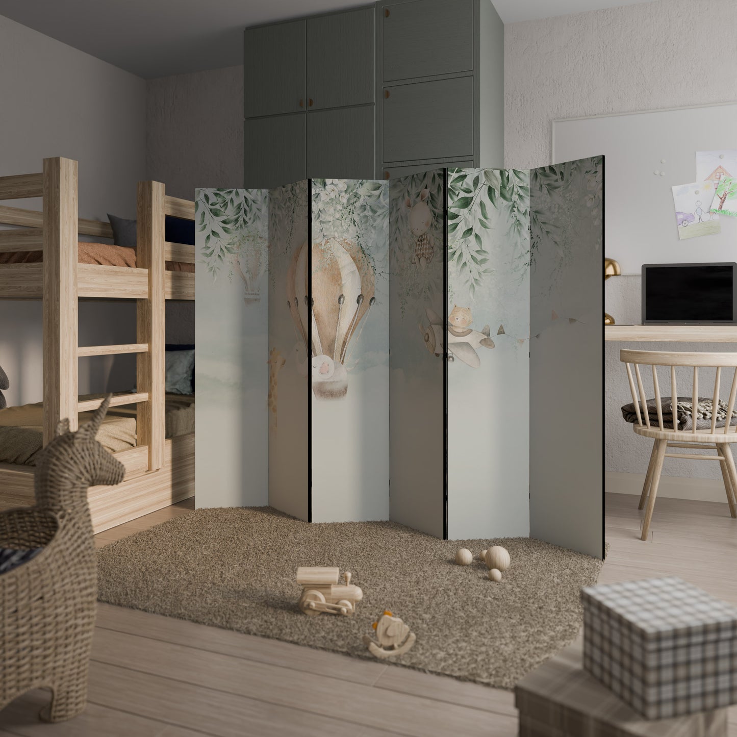 SWEET DREAMS - Divisorio decorativo per ambienti a 6 pannelli