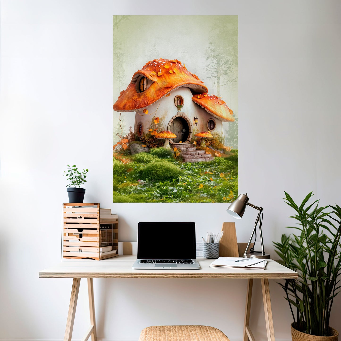 Poster verticale staccabile e attaccabile MYSTIC TOADSTOOL