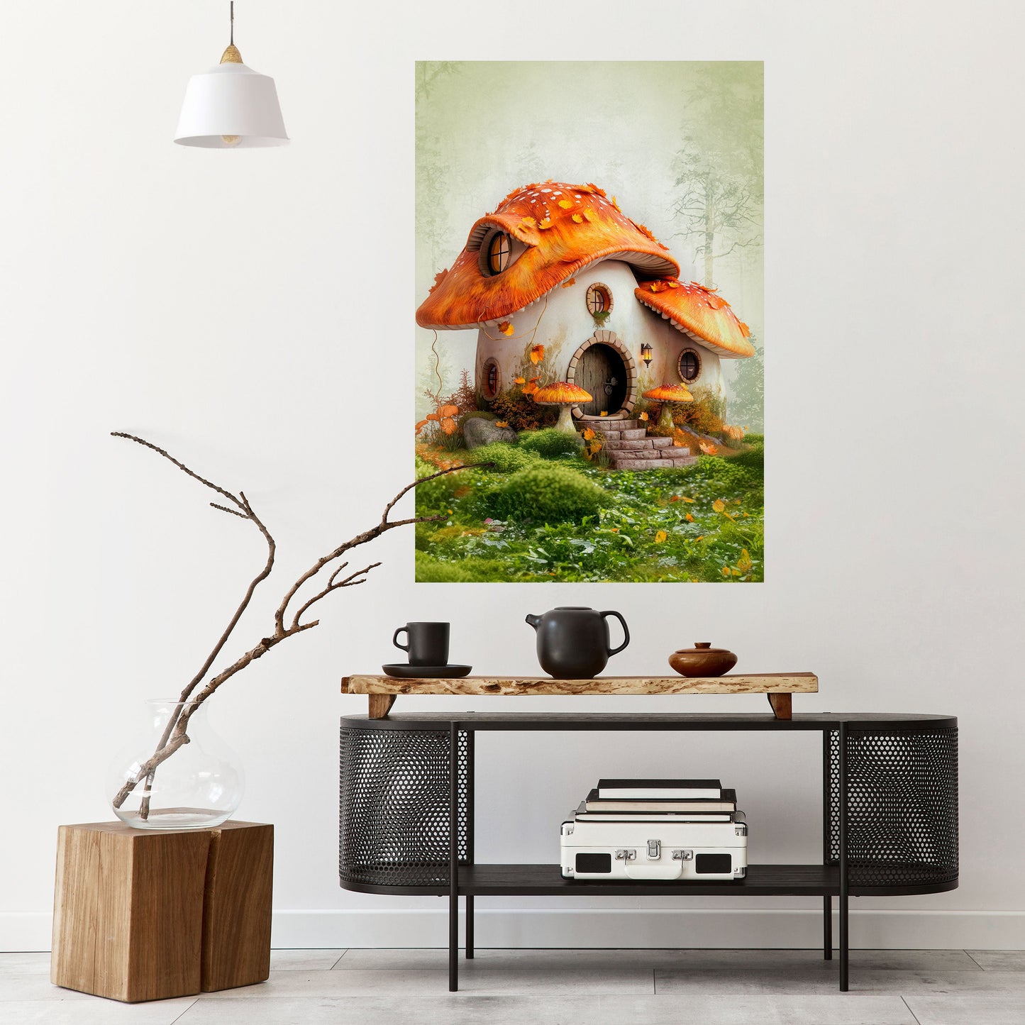 Poster verticale staccabile e attaccabile MYSTIC TOADSTOOL