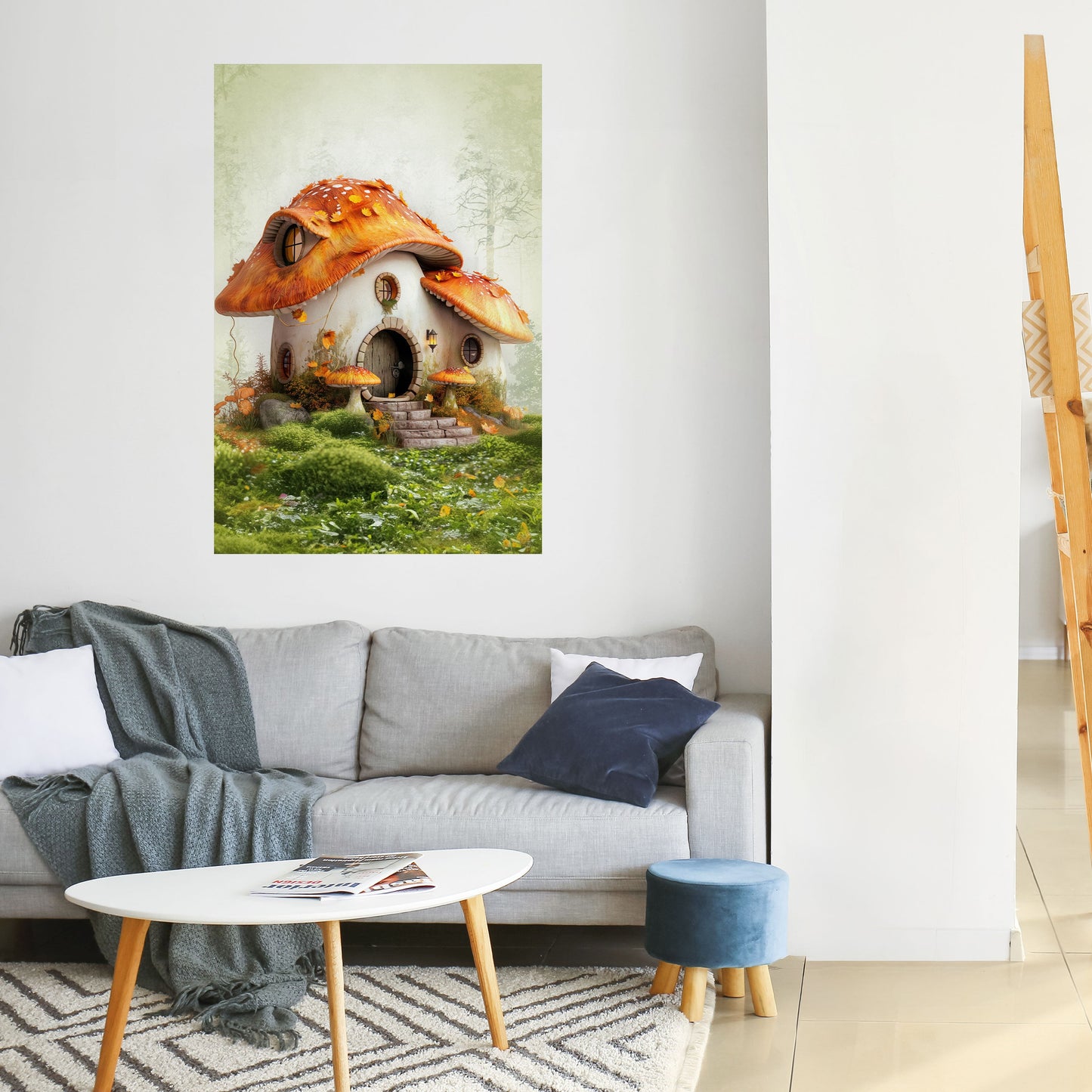 Poster verticale staccabile e attaccabile MYSTIC TOADSTOOL