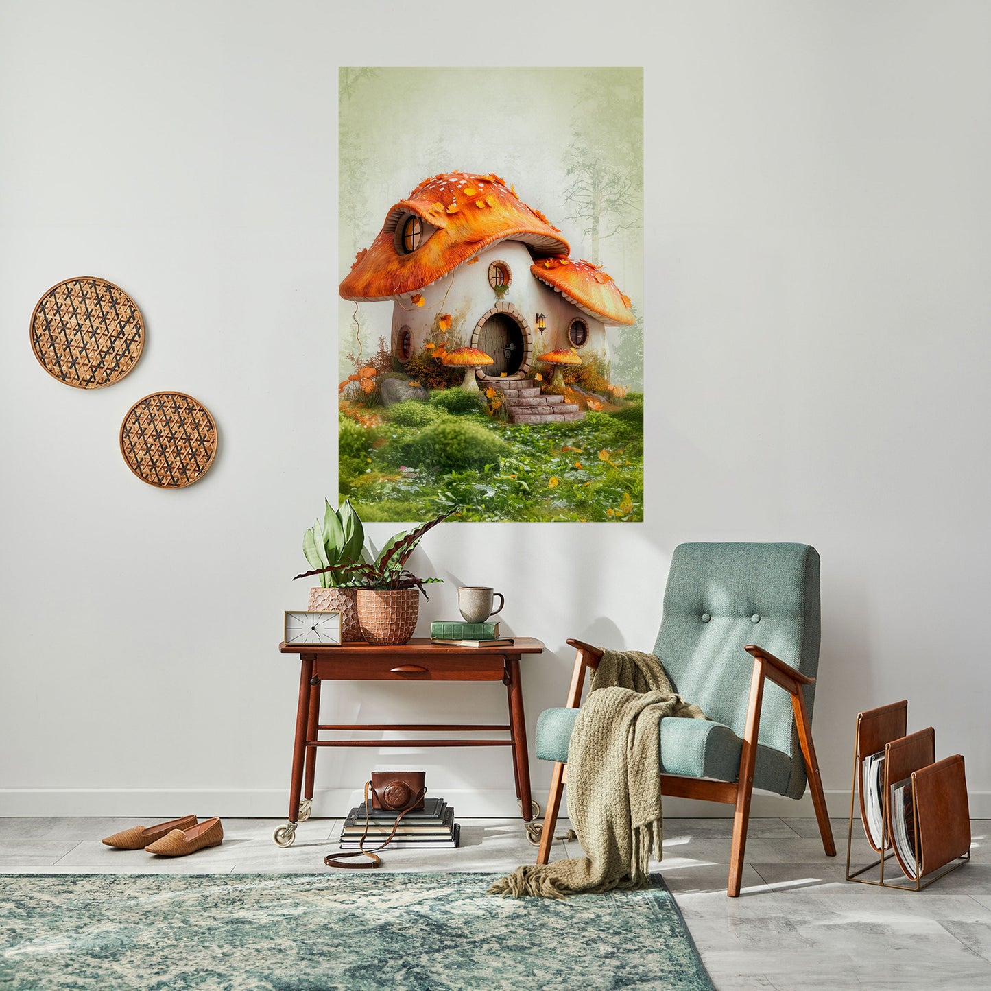Poster verticale staccabile e attaccabile MYSTIC TOADSTOOL