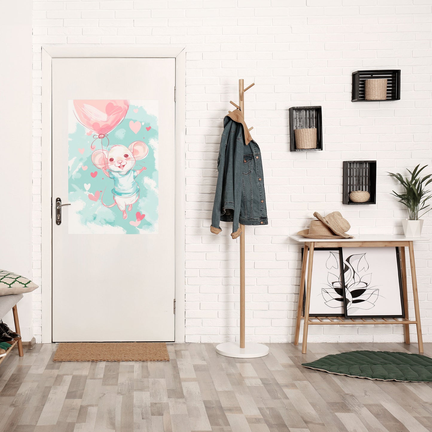 MOUSY FLOW Poster verticale staccabile e attaccabile