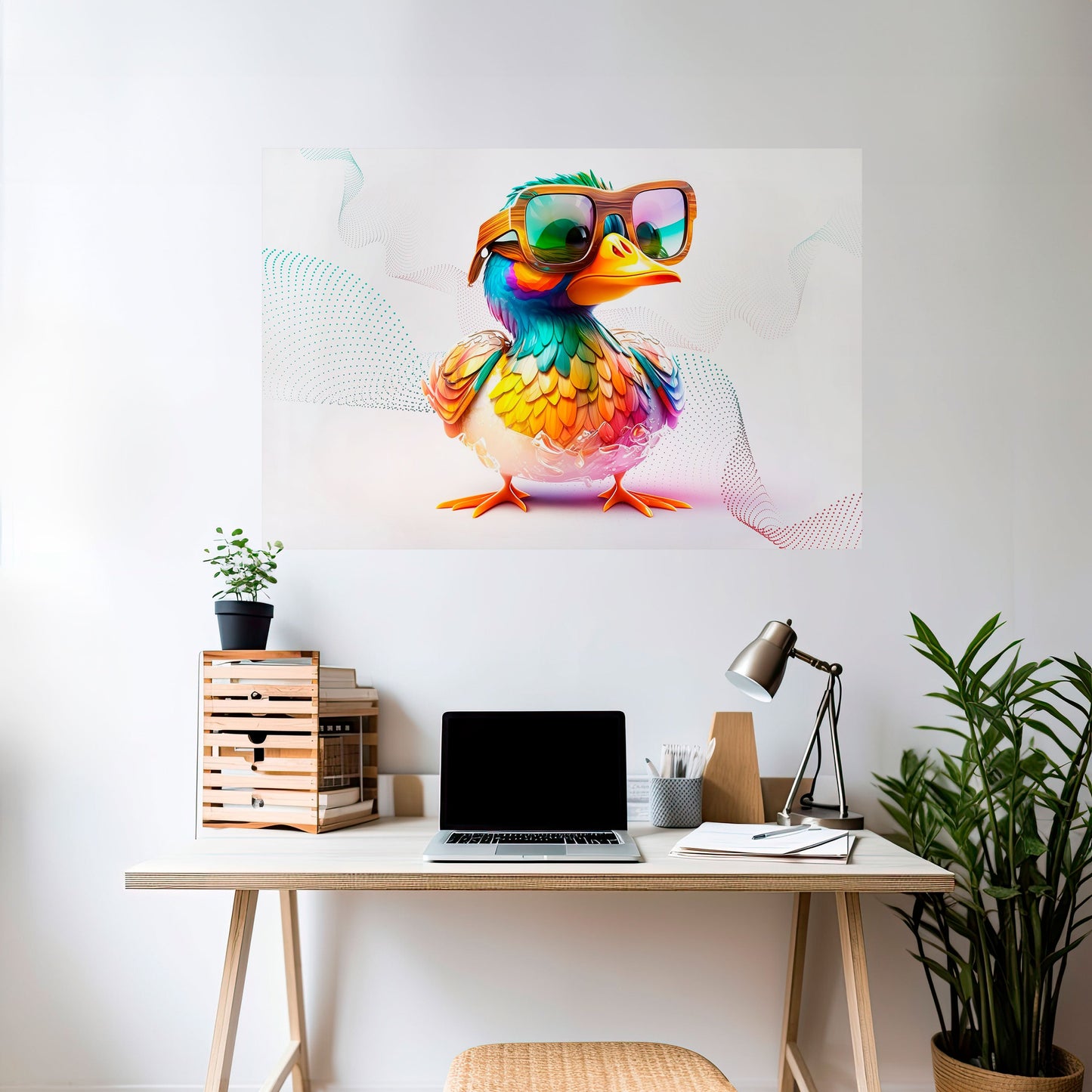 QUACKY FUN Poster orizzontale staccabile e attaccabile