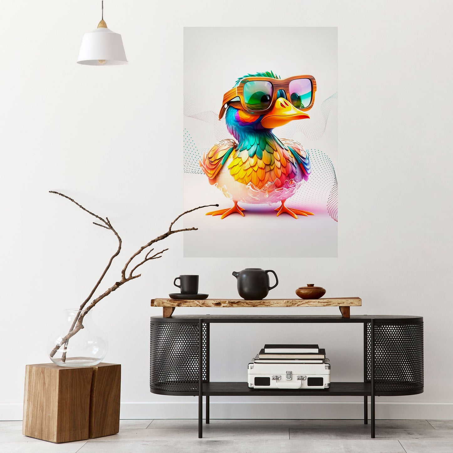 QUACKY FUN Poster verticale staccabile e attaccabile
